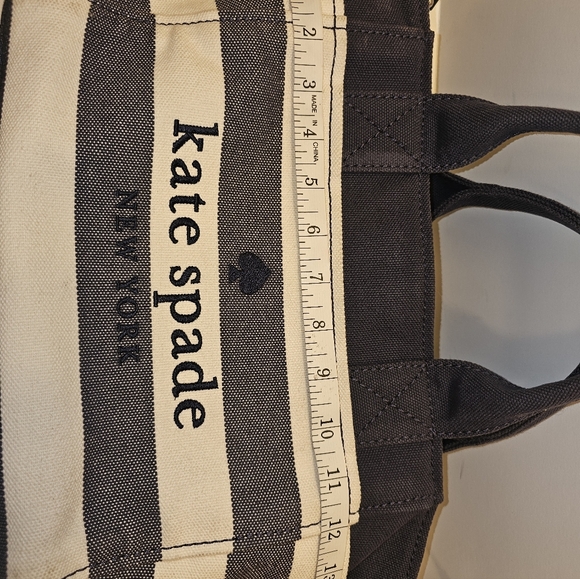 Kate Spade Black and Cream Canvas Tote - Picture 9 of 16